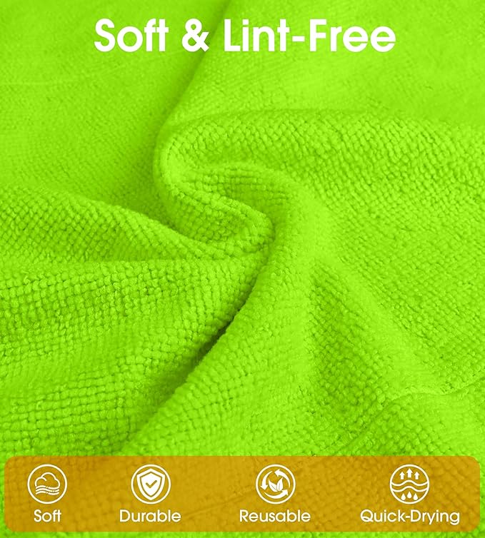 Roll of Microfiber Cleaning Cloth –100 Pack, Tear Away Microfiber Towels - Image 3