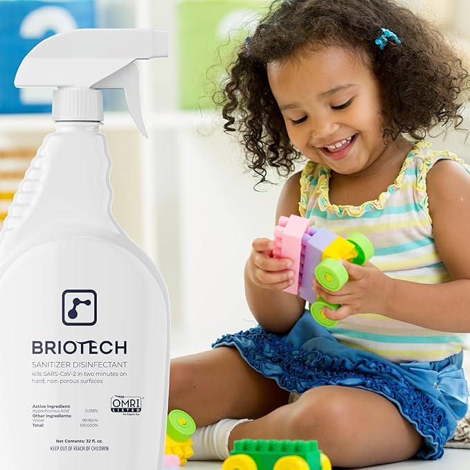 BRIOTECH Sanitizer Disinfectant Hypochlorous Spray, Kill 99.99% of Viruses & - Image 6