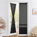 Tollpiz Sheer Door Curtains Closet Linen Textured Curtain Sheers Doorway Light by Tollpiz