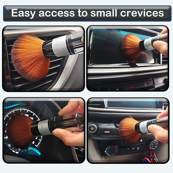 Car Interior Dusting Brush Dust Sweeping Soft Bristle Brush - Image 5