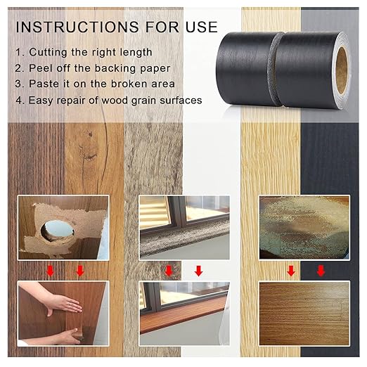 BOMEI PACK Wood Grain Repair Tape, Self Adhesive Repair Patch - Image 7