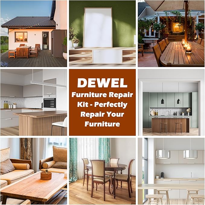 DEWEL Furniture Markers Touch Up, Upgrade Wooden Furniture Repair Kit, Premium - Image 7