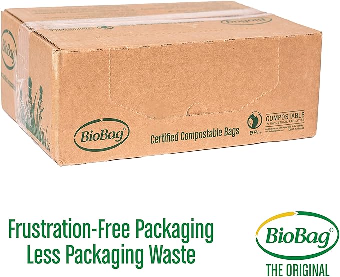 BioBag The Original Compostable Bag, 8 Gallon, 100% Certified Compostable Trash - Image 2