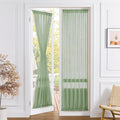 Tollpiz Sheer Door Curtain Closet Linen Textured Curtains Sheer Doorway Light by Tollpiz