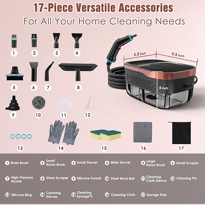 Steam Cleaner, 4 Bar High Pressure Steamer - Image 8