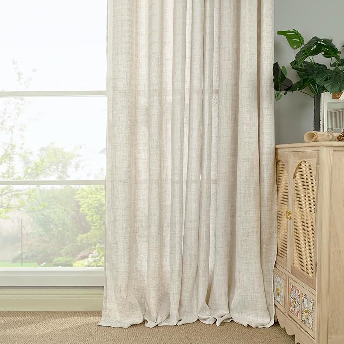 YoungsTex Linen Curtains for Living Room 2 Panels - Image 8