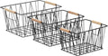 Amazon Basics Rectangular Wire Storage Baskets by AmazonBasics