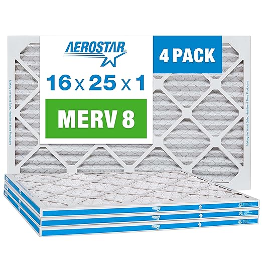 Aerostar 16x25x1 MERV 8 by AirFiltersDelivered