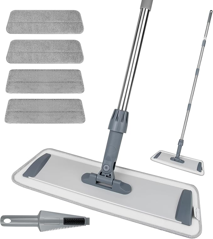 Microfiber Flat Mop for Floor Cleaning by Silkyhose
