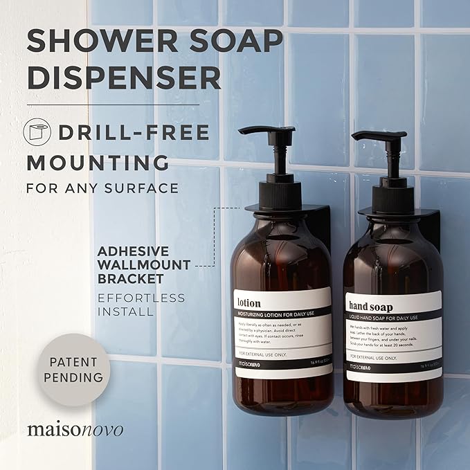 MaisoNovo Shampoo and Conditioner Dispenser - Image 2