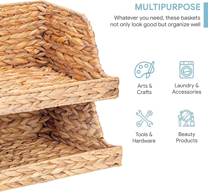 VATIMA Water Hyacinth Storage Baskets - Image 5