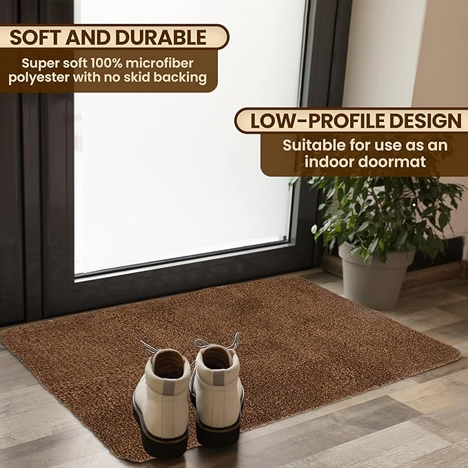 Premium Microfiber Indoor Door Mat – 36"x60" Washable Entry Mat, Waterproof - Image 2