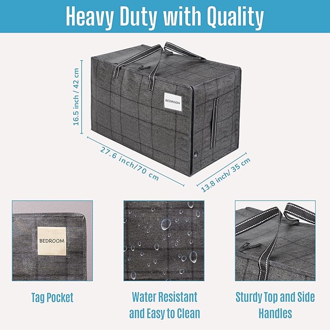 VENO 8 Pack Moving and Storage Bags, Heavy Duty, Alternative to Moving Boxes - Image 3