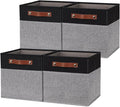 HNZIGE Fabric Cube Storage Baskets 11x11, Foldable Baskets by HNZIGE