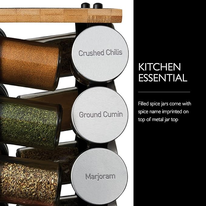 Cole & Mason Blyth Spice Rack Carousel, 16 Jar - Image 4