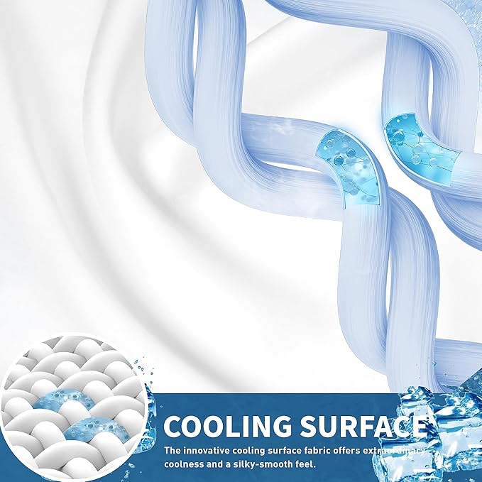 Sunflower Cooling Quilted California King Mattress Protector, Mattress Pad Cal - Image 2