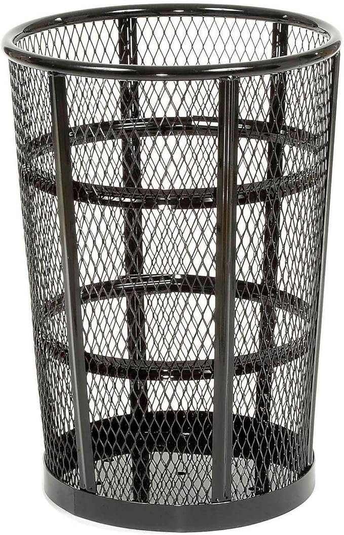 Global Industrial Outdoor Metal Trash Container Black, 48 Gallon - Image 8
