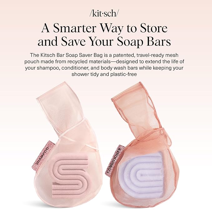 Kitsch Bar Soap Saver Bag – Patented Mesh Bag Soap Holder - Image 2