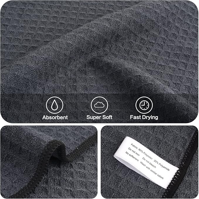 KinHwa Dish Cloths for Washing Dishes Kitchen Towels Microfiber Dish Towels for - Image 4