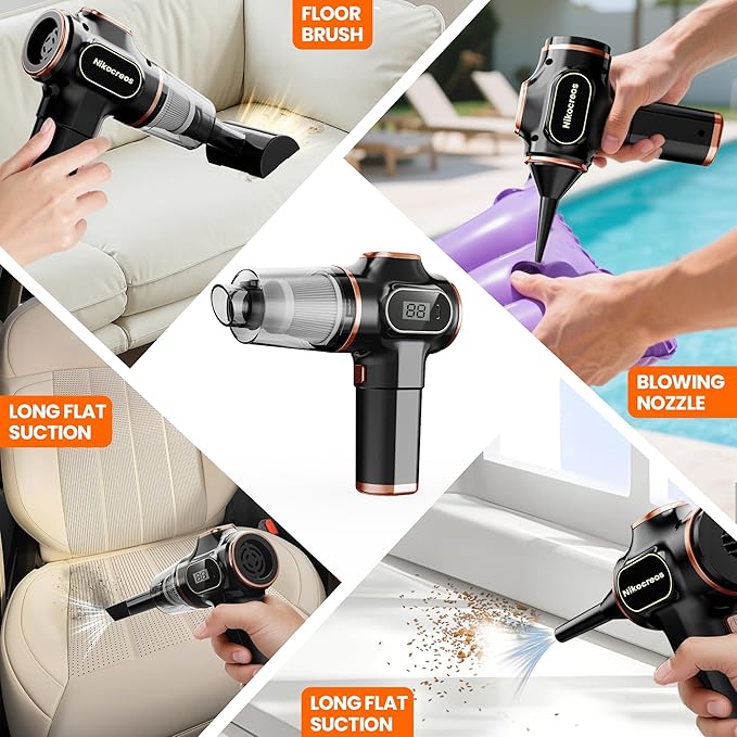 Portable Car Vacuum Cordless Mini Handheld Vacuums Cleaner High Power - Image 8