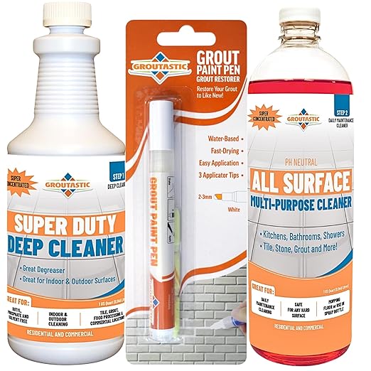 Multi-Surface Cleaning With Grout Paint Pen White by Groutastic