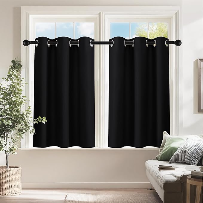 PONY DANCE Cafe Curtains 24 inch Length by PONYDANCE