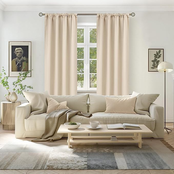 BGment Champagne Blackout Curtains - Image 2