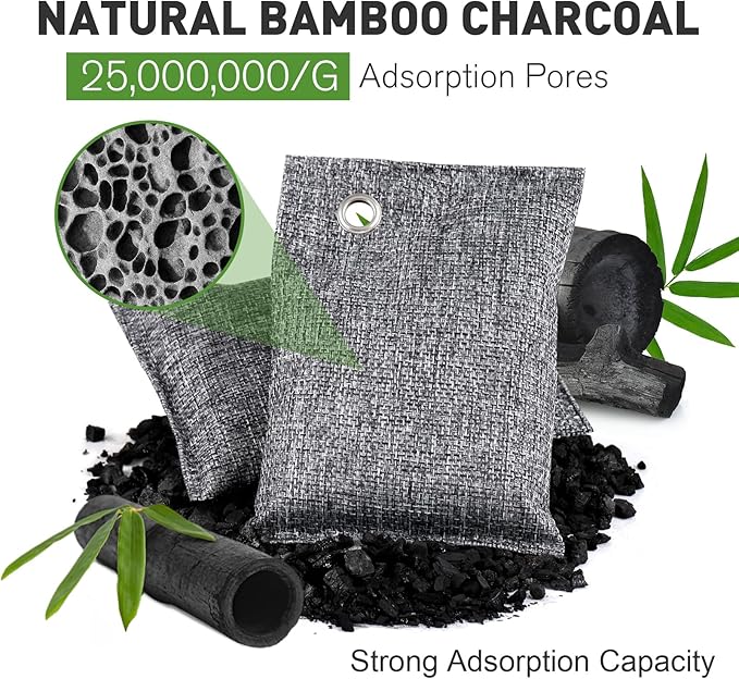20Pack Activated Charcoal Odor Absorber, Odor Eliminator - Image 2