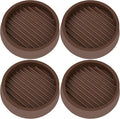 4X4 Round Rubber Caster Cups, Non Slip Furniture Pads, Anti-Slip Gripper by VOCOMO