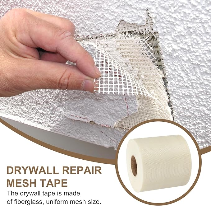 PATIKIL Drywall Repair Mesh Tape, 8 inch x 328 ft Fiberglass Repair Patch - Image 5