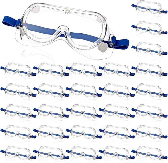 Yunsailing Protective Safety Goggles Lab Over Glasses Clear Anti Fog Eye by Yunsailing