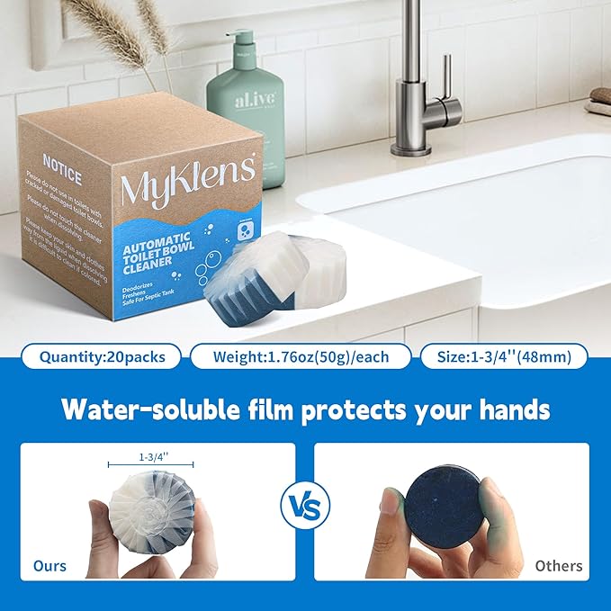 Toilet Bowl Cleaner Tablets, Automatic Toilet Tank Cleaner - Image 7
