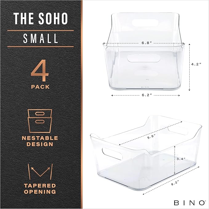 BINO | Plastic Organizer Bins, Small - Image 2