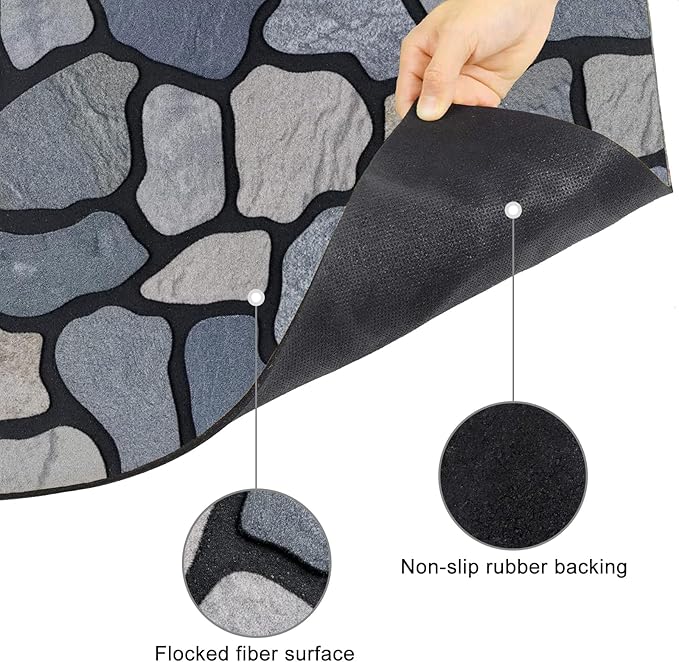 CHICHIC Welcome Door Mat 18X 30 Inch Front Doormat Outdoors - Image 4