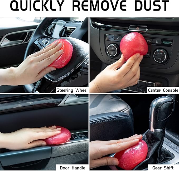 TICARVE 2Pack Cleaning Gel Car Putty Car Clean Putty Gel Auto Tools Car - Image 3