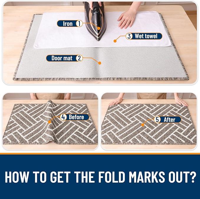 OLANLY Large Indoor Door Mat, 71x47 Inch, Dirt Resistant and Absorbent - Image 8