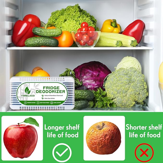 15 Pack Refrigerator Deodorizer Activated Charcoal Fridge Deodorizer Odor - Image 5