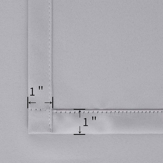 BGment Rod Pocket Room Darkening Curtains 63 Inches Long - Image 5