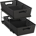 Simple Houseware 2 Tier Bathroom Organizer Tray Pull-Out Sliding by SimpleHouseware
