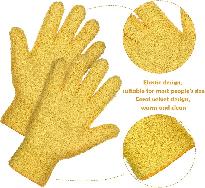 Patelai 2 Pairs Microfiber Gloves - Image 3