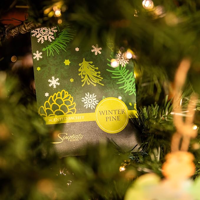 Simplicity Scents Winter Pine Scented Sachets Pack of 6, Fall & Winter - Image 6