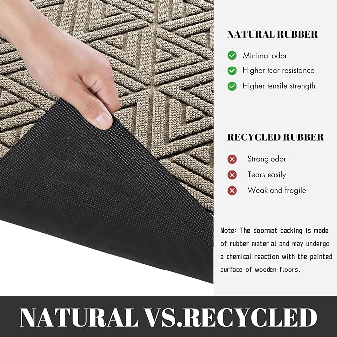 Yimobra Large Door Mat 36x24, All-Weather Waterproof Non-Slip Welcome Matt - Image 3