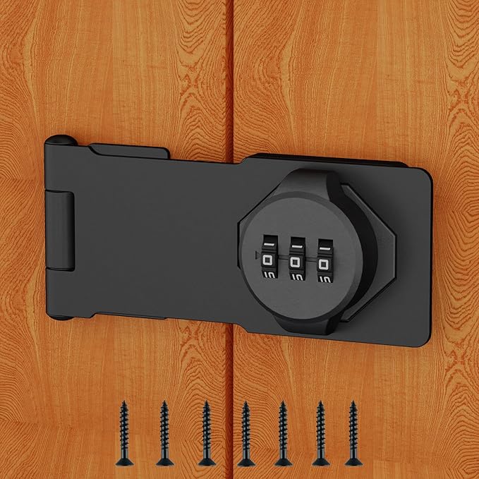 3-Digit Combination Lock, Zinc Alloy, Cabinet Door Latch, Easy DIY Installation by RETRIN