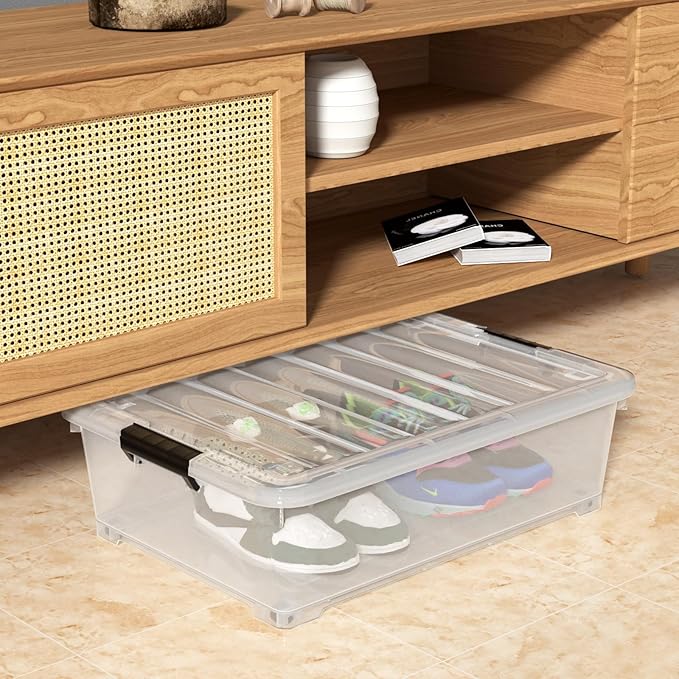 25 Quart Clear Under Bed Storage Container - Image 7