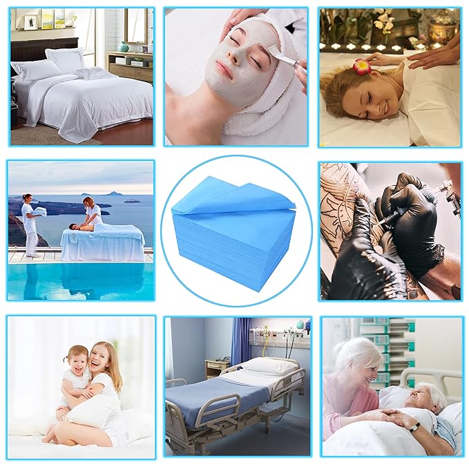 50 Pcs Disposable Bed Sheets 31" x 71" Massage Table Sheets Non Woven Fabric - Image 6