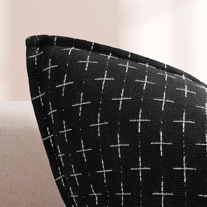 ZWJD Pillow Covers 18x18 Set of 2 Soft Polyester Textured Pillow Covers - Image 2