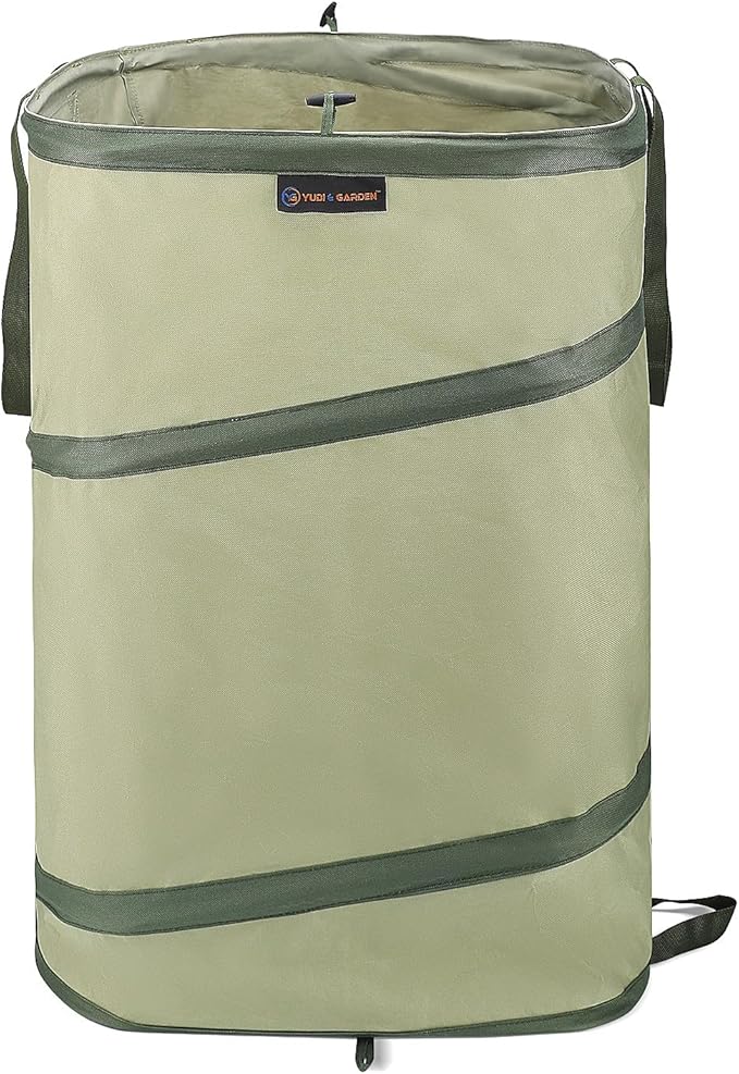 YUDI & GARDEN 46 Gallon Square Collapsible Yard Waste Containers｜Collapsible by YUDIGARDEN