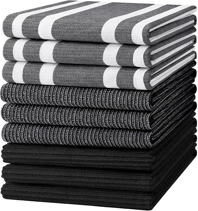 Homaxy Premium Kitchen Towels, Large Cotton 380 GSM Kitchen Hand Towels by Homaxy
