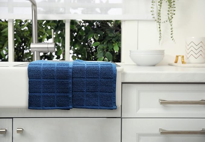100% Cotton Terry Dish Cloth & Dish Towel, 6 Pack, Super Soft and Absorbent - Image 5