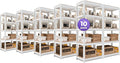 HOMEDANT House 5 Tier 24.4" W Laminated Metal Shelving Unit Adjustable Storage by TheBestOrganizingSolution